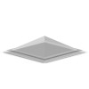 Dôme pyramidal à bords tombés
